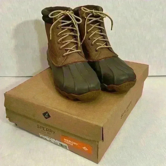 Sperry Brewster Waterproof Memory Foam Lace Up Ankle Boot NWOB Mens Size 10.5 - Picture 11 of 13